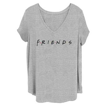 Juniors' Plus Size Friends Classic Logo Tee