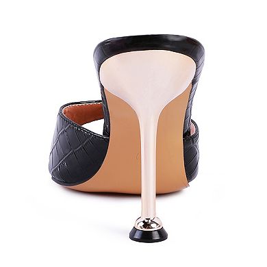 London Rag French Cut Women's Textured Heels