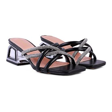 London Rag Parisian Women's Cut-Out Heel Sandals