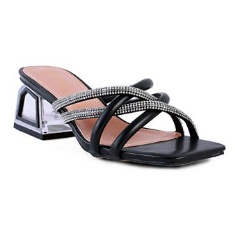 London Rag Parisian Women's Cut-Out Heel Sandals