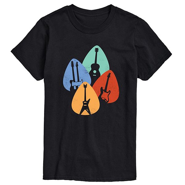 Men's Guitar Shapes In Picks Tee