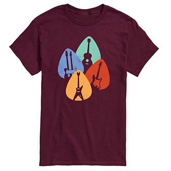 Men's Guitar Shapes In Picks Tee