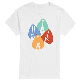 Men's Guitar Shapes In Picks Tee