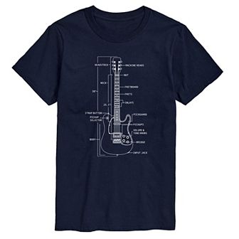 Men's Guitar Diagram Tee