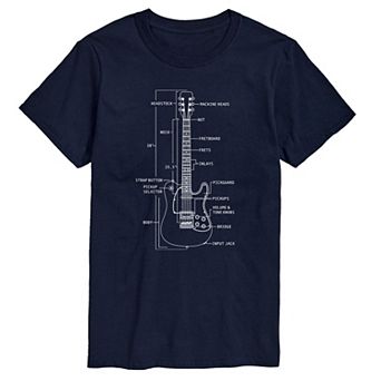 Men's Guitar Diagram Tee