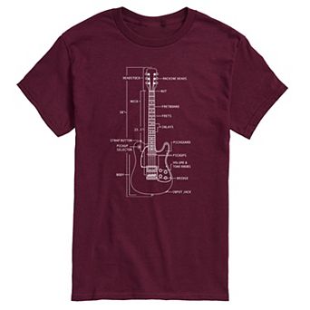 Men's Guitar Diagram Tee