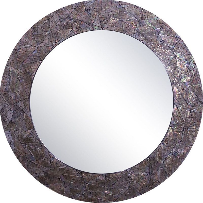 UPC 856930003075 product image for La Pastiche Brindled Glam Faux Mother of Pearl Framed Wall Mirror, Multi | upcitemdb.com