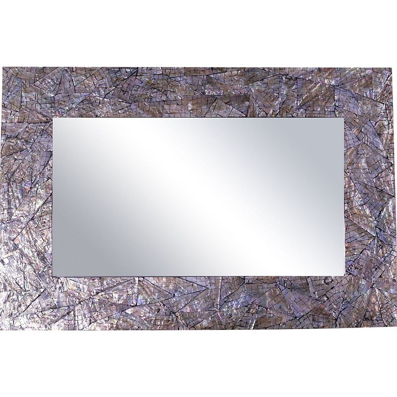 UPC 856930003068 product image for La Pastiche Glam Rectangle Faux Mother of Pearl Wall Mirror, Multi | upcitemdb.com