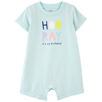 Baby Girl Carter's 1 pc Mint Birthday Romper