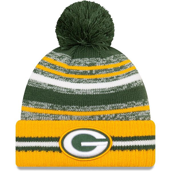 Packers New Era 2023 Sideline Hoodie Small Gold