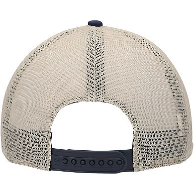 Men's '47 College Navy/Natural Seattle Seahawks Trawler Trucker Clean Up Snapback Hat