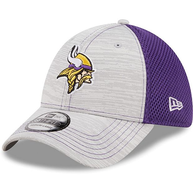 Men's Minnesota Vikings Distinct 39Thirty Grey Stretch Fit Hat