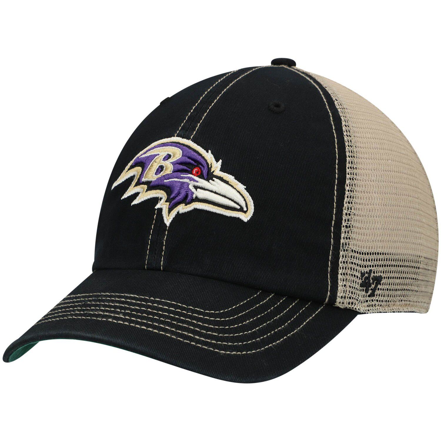 New Era Black Baltimore Ravens Horizon 9FORTY Snapback Hat