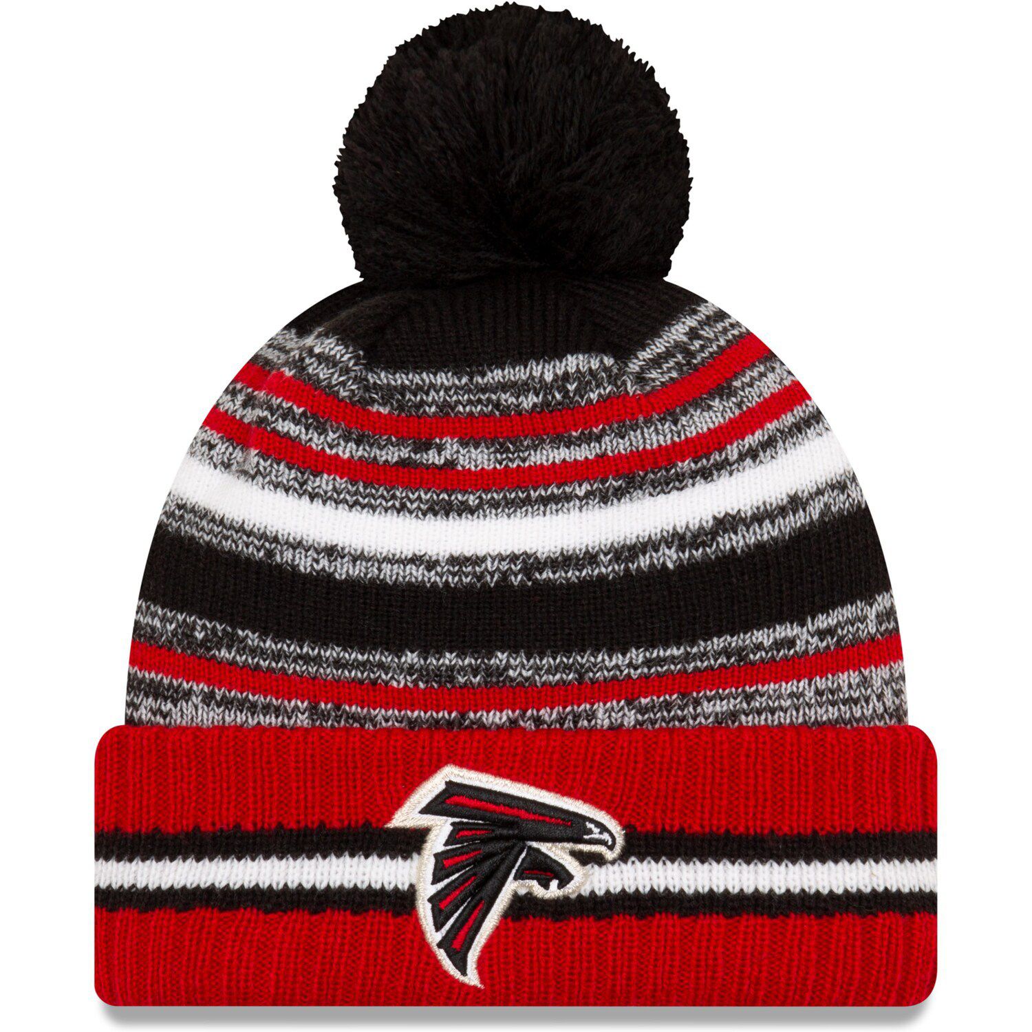 Women's New Era Charcoal Buffalo Bills 2021 NFL Crucial Catch Pom Knit Hat