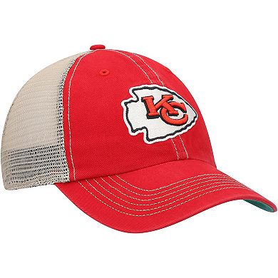 Men's '47 Red/Natural Kansas City Chiefs Trawler Trucker Clean Up Snapback Hat