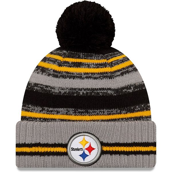 Men's Pittsburgh Steelers New Era Gray 2021 NFL Sideline Home 39THIRTY Flex  Hat