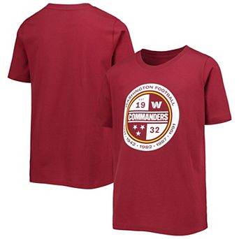 Youth Burgundy Washington Commanders Secondary Logo T-Shirt