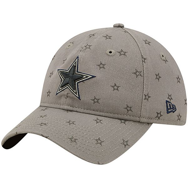 Women's New Era Gray Dallas Cowboys Scatter 9TWENTY Adjustable Hat