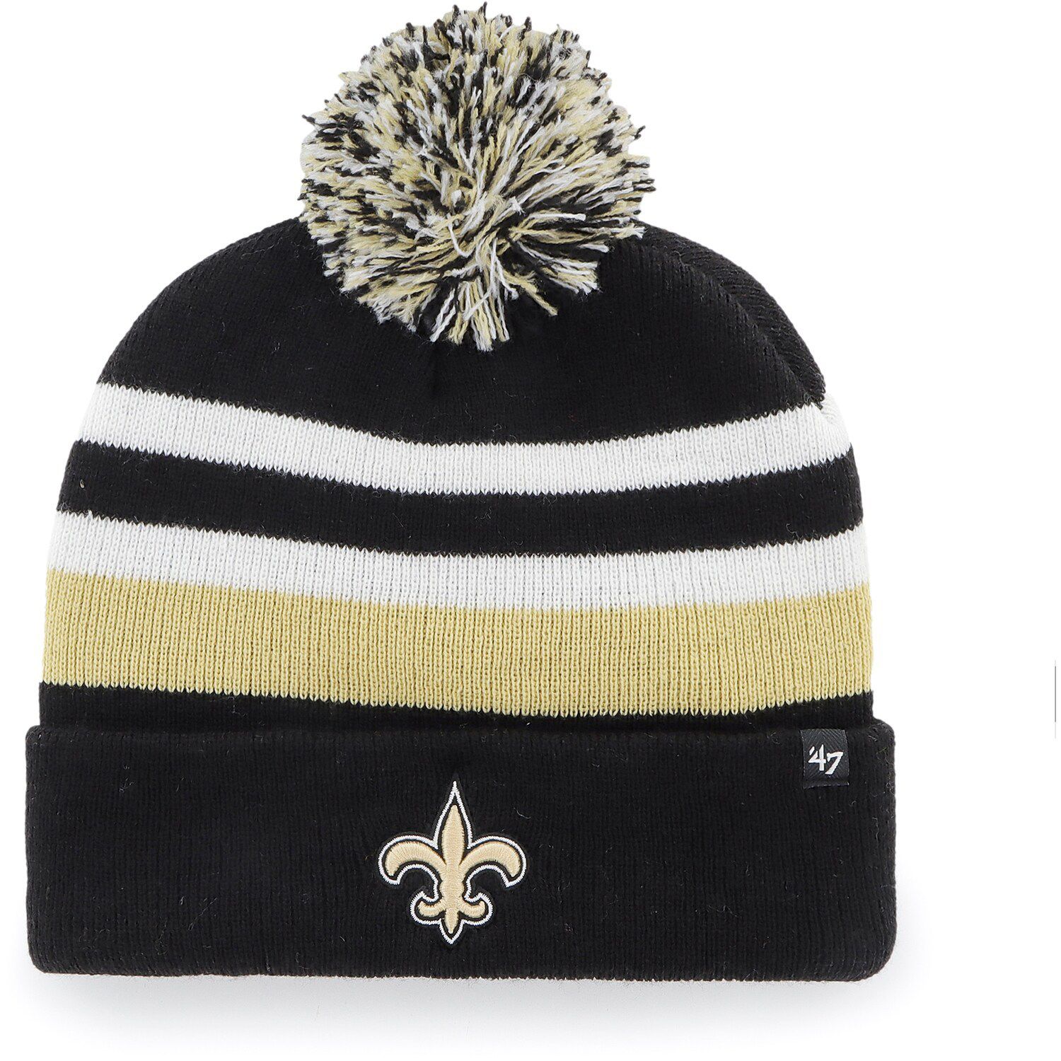 Fanatics Nfl Pro Line By Branded Heathered Gray, Black New Orleans Saints  2-tone Cuffed Knit Hat for Men