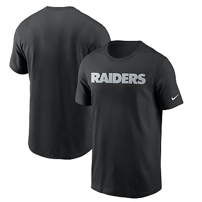 Men s Nike Black Las Vegas Raiders Team Wordmark T Shirt