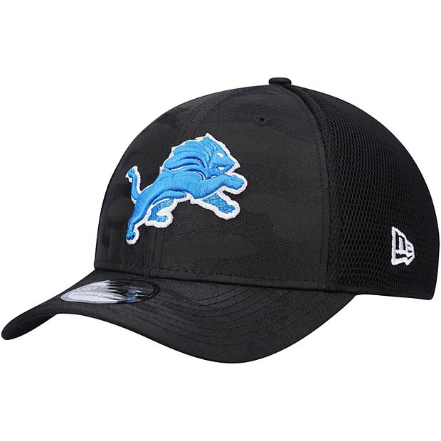 Men's New Era Black Detroit Lions Camo 59FIFTY Fitted Hat