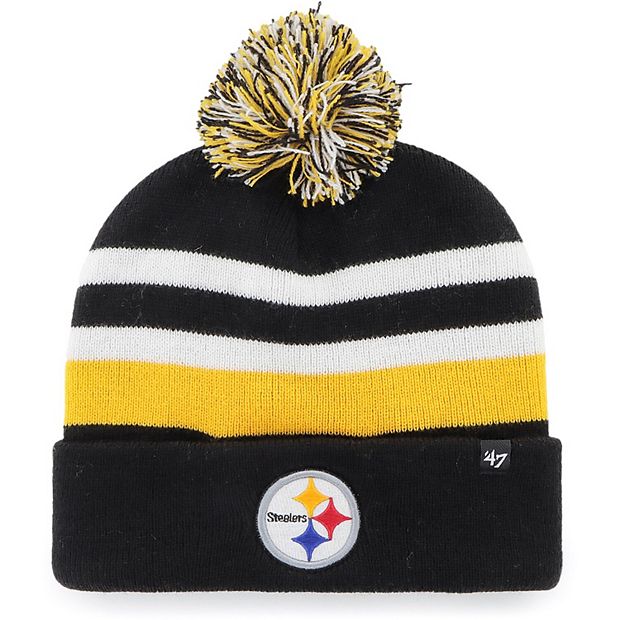 Men's '47 Black Pittsburgh Steelers State Line Cuffed Knit Hat with