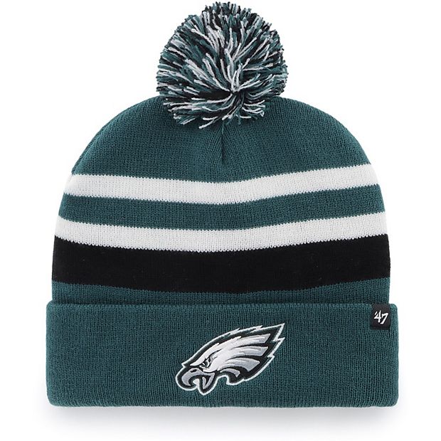 Philadelphia Eagles Youth 47 Brand Cuffed Pom Knit Hat