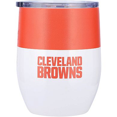 Cleveland Browns 16oz. Colorblock Stainless Steel Curved Tumbler