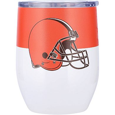 Cleveland Browns 16oz. Colorblock Stainless Steel Curved Tumbler