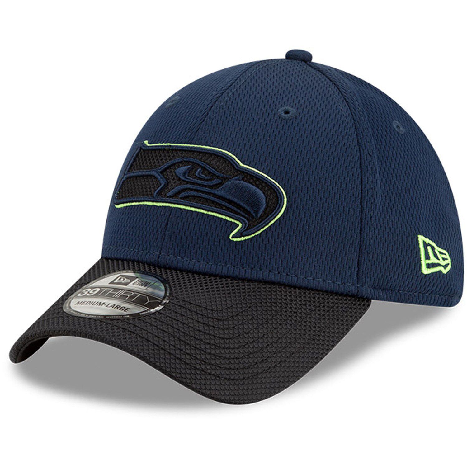 New Era Men's Seattle Seahawks 2023 Sideline Blue Historic Knit