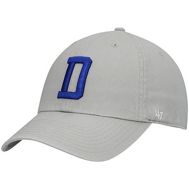 Men's '47 Gray Dallas Cowboys Clean Up Adjustable Hat
