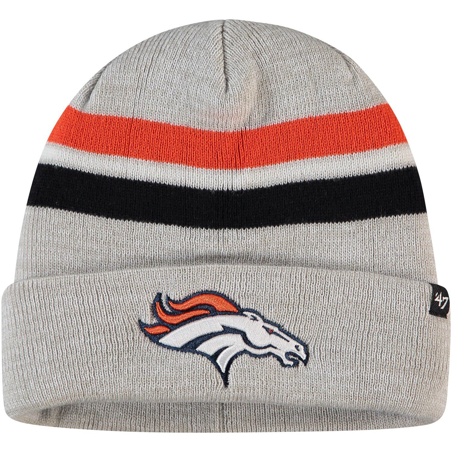 Denver Broncos '47 State Line Cuffed Knit Hat with Pom - Navy