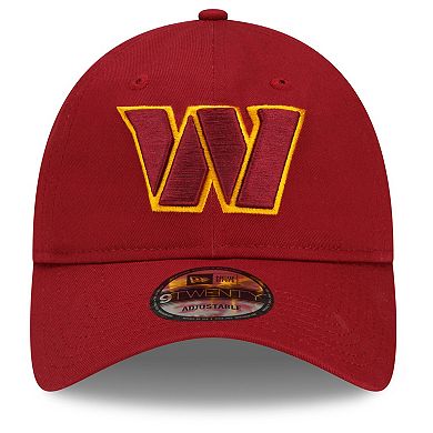 Men's New Era Burgundy Washington Commanders Core Classic 2.0 9TWENTY Adjustable Hat