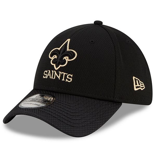 New Era Men's Black New Orleans Saints 2021 NFL Sideline Home 59FIFTY Fitted Hat