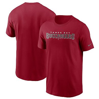 Men's Nike Red Tampa Bay Buccaneers Team Wordmark T-Shirt