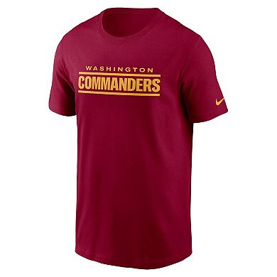 Men's Nike Burgundy Washington Commanders Wordmark T-Shirt