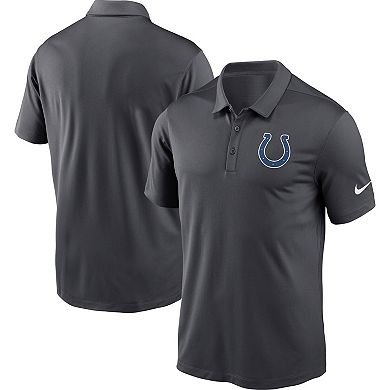 Men's Nike Charcoal Indianapolis Colts Franchise Performance Polo