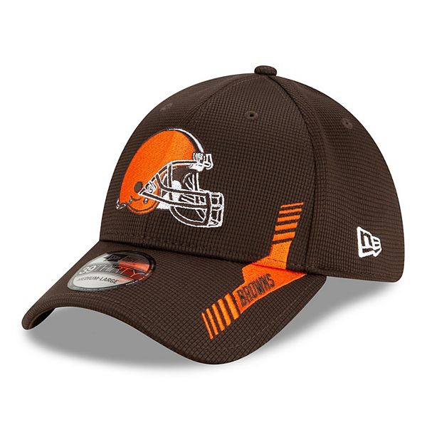 Men's New Era Brown/Black Cleveland Browns 2021 NFL Sideline Road 9FORTY  Adjustable Hat