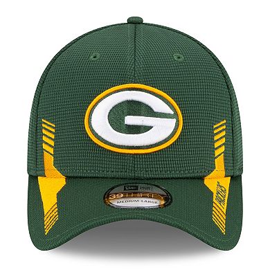 Men's New Era Green Green Bay Packers 2021 NFL Sideline Home 39THIRTY Flex Hat