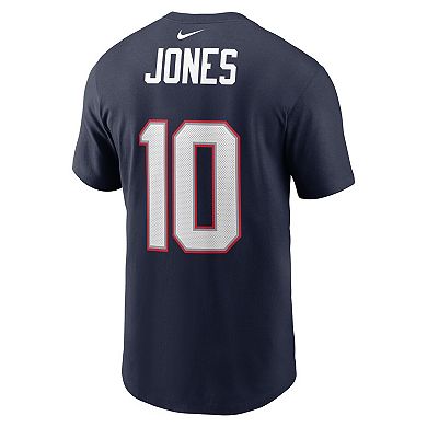 Men's Nike Mac Jones Navy New England Patriots Player Name & Number T-Shirt