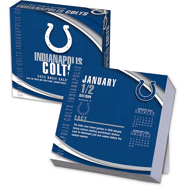 Indianapolis Colts 2022 Box Calendar