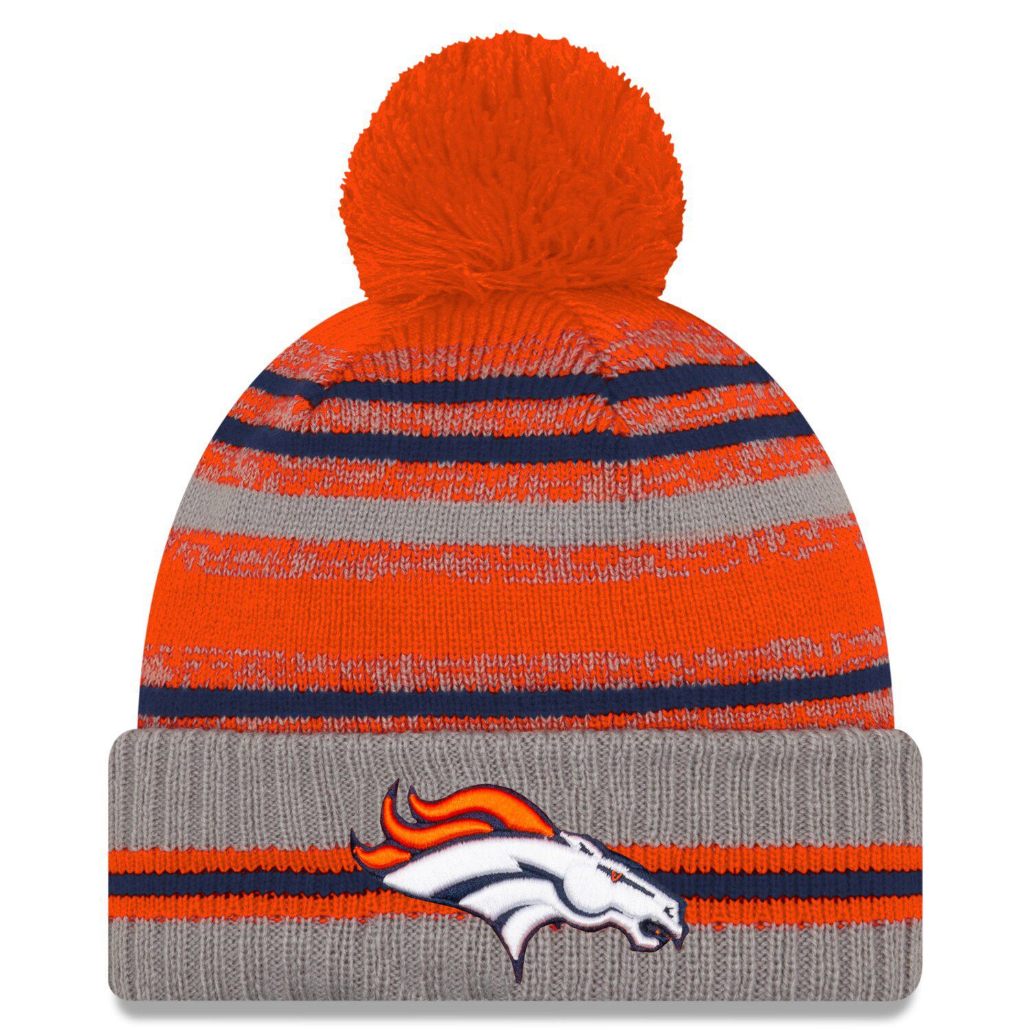 Denver Broncos WEAR by Erin Andrews Women's Ombre Pom Knit Hat and Scarf  Set - Orange