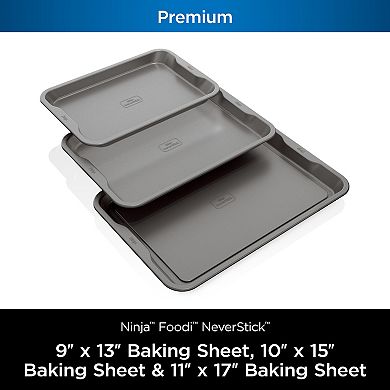 Ninja Foodi NeverStick™ Premium 3-pc. Baking Sheet Set