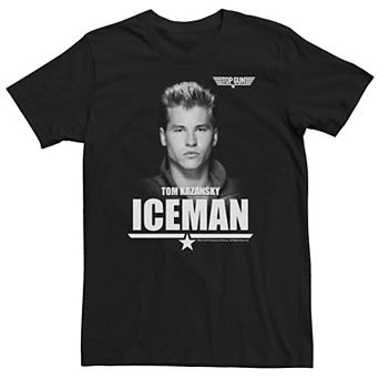 Big & Tall Top Gun Tom Kazansky The Iceman Portrait Tee