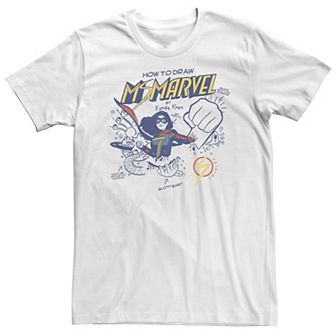 Big & Tall Marvel Ms. Marvel How To Draw Ms. Marvel Tee
