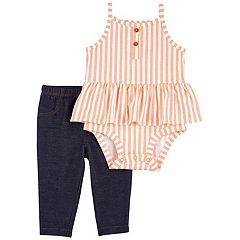 Baby Girl Jumping Beans® Camisole Bodysuit & Bubble Shorts Set