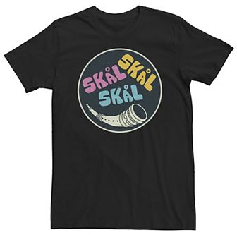 Big & Tall Marvel Thor Love And Thunder Circle Bubble Skal Tee