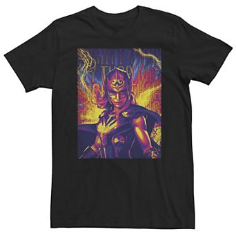 Big & Tall Marvel Thor Love And Thunder Mighty Hero Lightning Tee