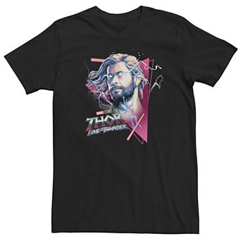 Big & Tall Marvel Thor Love And Thunder Triangle Frame Thor God Mode Tee