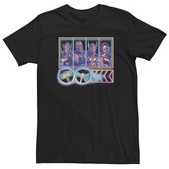 Big & Tall Marvel Thor Love And Thunder Neon Thunder Love Frame Tee